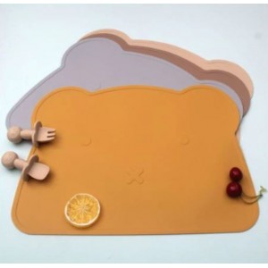 Silicone Teddy Placemat - Mustard
