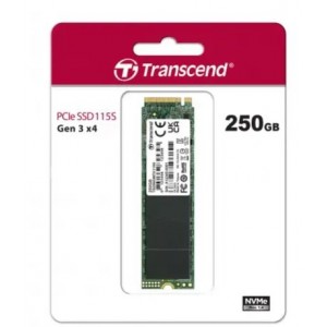 Transcend 250GB 115S NVMe M.2 2280 PCIe Gen3x4 Internal SSD
