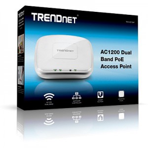 TRENDnet AC1200 Dual Band PoE Ceiling  Access Point 1 Gb LAN Includes controlor software