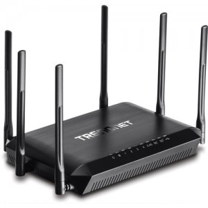 TRENDnet AC3200 Dual Band Wireless AC Router 4 Gb LAN 1 Gb WAN 1 USB Streamboost