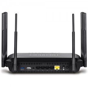 TRENDnet AC3200 Dual Band Wireless AC Router 4 Gb LAN 1 Gb WAN 1 USB Streamboost