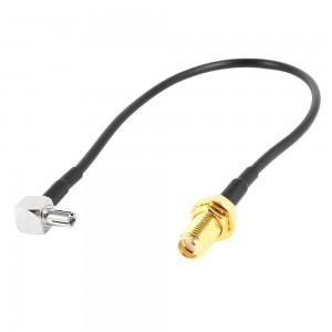 SMA Female to TS9 Male (Right Angle) - Pigtail Connector Converter (to connect antennas to routers like B618)