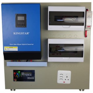 Solarix KingStar 3500VA 24VDC Inverter and Semi Plug and Play Power Board Mini Solution
