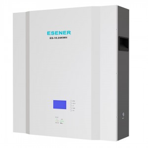 Esener 51.2V 200Ah 10.24kWH LiFePo4 Lithium Wall Mounted Battery (includes mounting bracket)