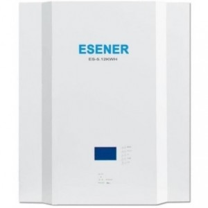 Esener 51.2V 100Ah 5.12kWh LiFePo4 Lithium Wall Mounted Battery (includes mounting bracket)