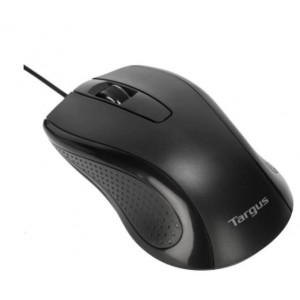 Targus Antimicrobial USB-A Wired Mouse - Black