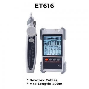Multimeter and Cable Tester - Digital Display / ET616 400M / ET618 500M