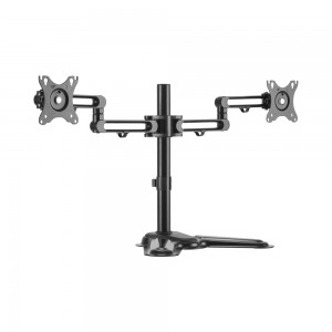 LinkQnet 17-32” Dual Premium Articulating Aluminium Monitor Stand