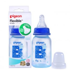 Pigeon - Flexible Bottle STD Neck Blue - 120ml