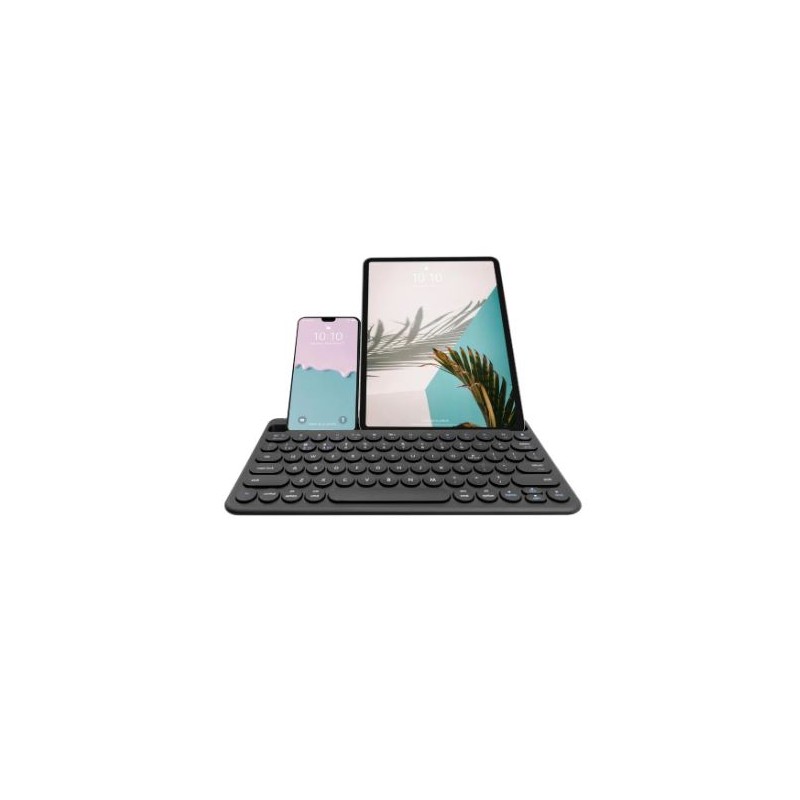 Macally small bluetooth keyboard for iphone ipad and tablet black