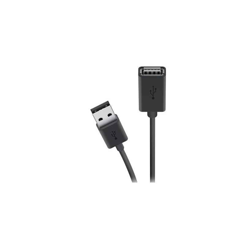 Câble rallonge USB F3U153BT1.8M - Noir BELKIN : le câble à Prix