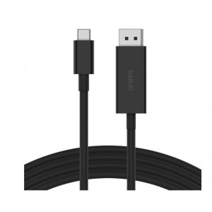 Belkin 1.8m USB-C to Display Port 1.4 Cable - Black