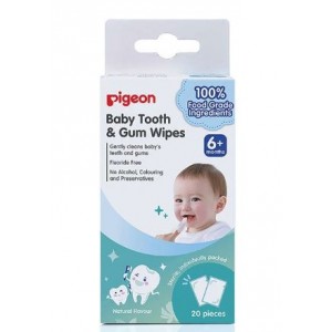 Pigeon Baby Tooth &amp; Gum Wipes Natural 20s