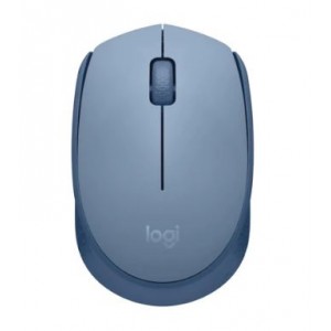 Logitech M171 Wireless Ambidextrous Optical Mouse - Blue / Grey