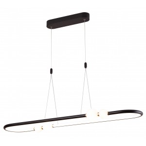 PEN797 Black - Opulent Oval Elegance Pendant
