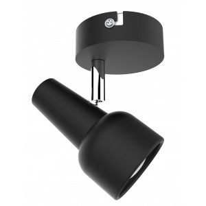 Matt Black and Polished Chrome Spotlight