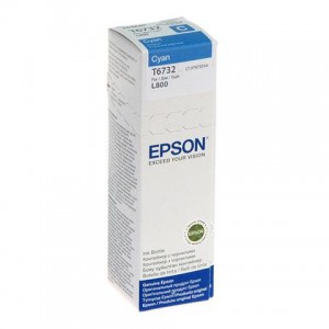 Epson Ink Cartridge Cyan T67324A for ITS L800/810/850/1800 .