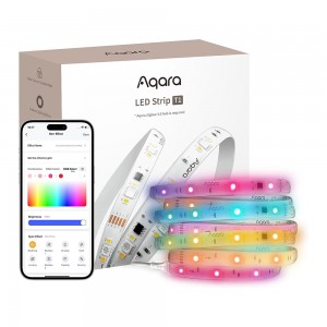 Aqara LED Strip T1 - RGBIC with Gradient Effects / 16 Million Colors and Tunable Whites / Matter Support / Apple Home / Alexa (2m)