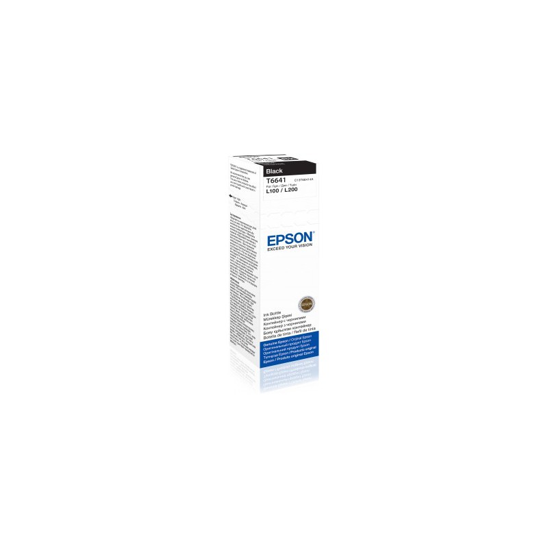Epson Official Ink Cartridge T6641 Black for L100 L110 L300 L350 L355 L550