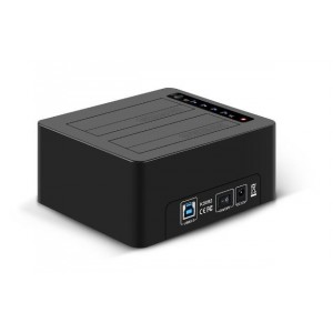 Maiwo DS-2B-USB3-M K3082 USB 2.0 SATA Black Hard Drive Docking Station