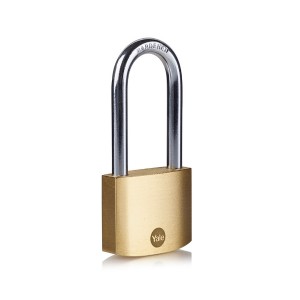 Yale 50mm Brass Long Shackle Padlock