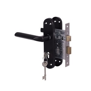 Yale Cuneo Lockset 3 Lever - Matte Black