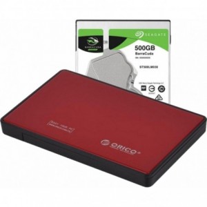 ASSEMBLED RED EXT 500GB HDD