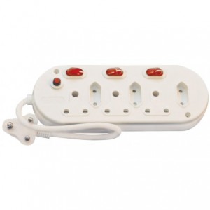 Microworld 6 Way Multi-Plug with Switch