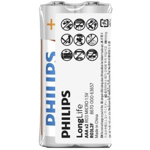 Philips Longlife Battery AAA Community Pack - R03L2F/40