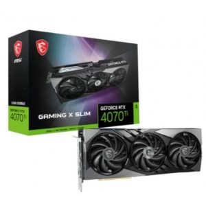 MSI GeForce RTX 4070 Ti GAMING X Slim 12GB Graphics Card – Black