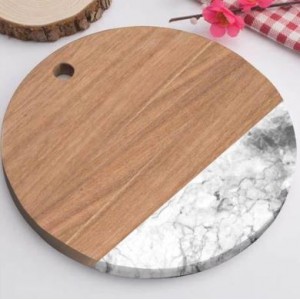 Marble and Wood Chopping Board - 25cm