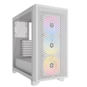 Corsair 3000D RGB Airflow Mid-Tower Chassis - White
