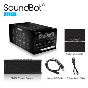 SoundBot SB571 Bluetooth Wireless Speaker - Portable Speakerphone For Music Streaming & Handsfree Calling