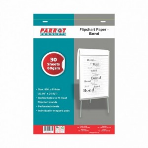 Parrot Flipchart Paper Bond 30 Sheets 860*610mm