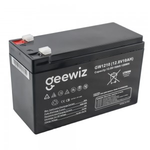 GeeWiz 1210 12V / 10Ah (up to 40A Discharge) Lithium LifePO4 Battery - compatible with Gates / Alarms / CCTV / UPS (3 Year Warranty) - Same size as 7Ah Replacement battery
