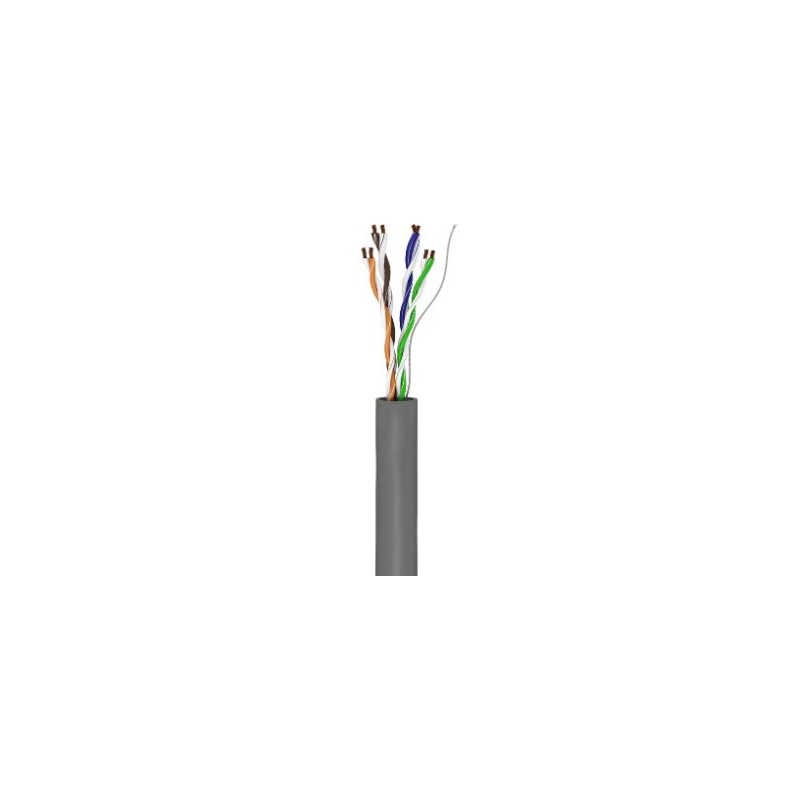 Câble Réseau CAT 5e Goobay – 50 M – F/UTP Gris – Blindé Aluminium – Fiches RJ45 Dorées