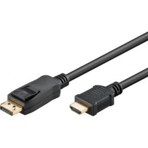 Goobay DisplayPort to HDMI Adapter Gold-Plated 2m Cable