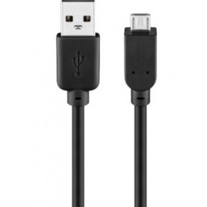 Goobay USB 2.0 Male A to Micro B Hi-Speed 1.8m Cable - Black