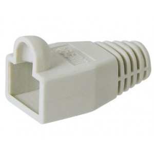 Goobay Strain Relief Boots 10 Pack for RJ45 Plugs - Grey