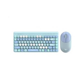 Alcatroz JellyBean A3000 Wireless Rechargeable Bluetooth Keyboard and Mouse Combo - Aqua