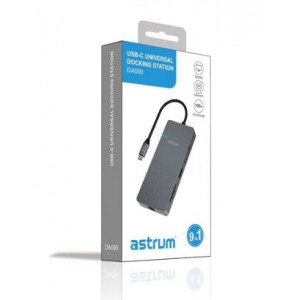 Astrum DA090 9-in-1 USB-C HDMI VGA RJ45 Dock