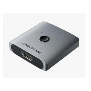 CableTime CP30G 4K 60Hz HDMI 2.0 Switch 2 Out - Grey
