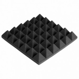 Acoustic Panel 300 X 300 Pyramid - Dark Grey (12 Pieces)