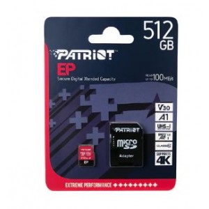 Patriot 512GB EP Series V30 A1 microSD Card