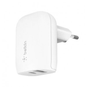 Belkin BoostCharge 37W Dual-port USB Type-A and Type-C with PPS Wall Charger - White