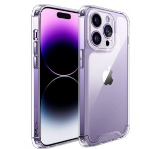 Tuff-Luv Hard Crystal Clear Shell Case for Apple iPhone 15 Pro - Clear