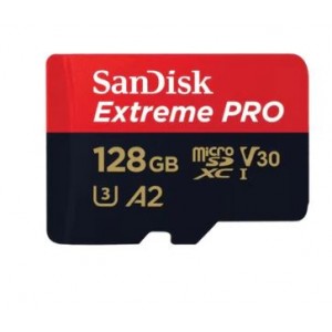 SanDisk 128GB Extreme PRO MicroSDXC 128GB Memory Card with Adapter