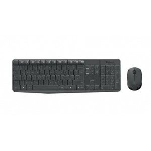 Logitech MK235 Keyboard and Mouse Combo - Grey