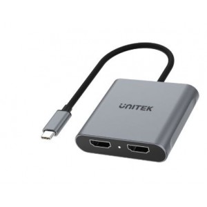 Unitek V1404B | Type-C to Dual HDMI2.0 4K @60Hz Adapter