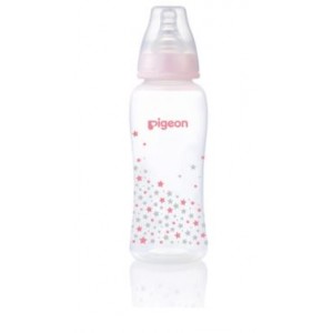 Pigeon Flexible Streamline Bottle - Pink Star - 250ml